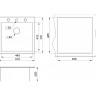 Кухонная мойка GRANULA GR-5102 графит (черно-серый) 5102 GPAFIT